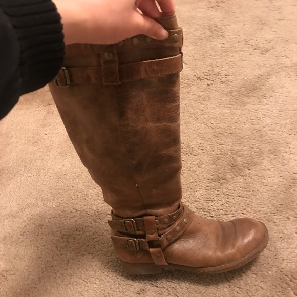 Born Distressed Knee High Boots - Picture 2 of 4